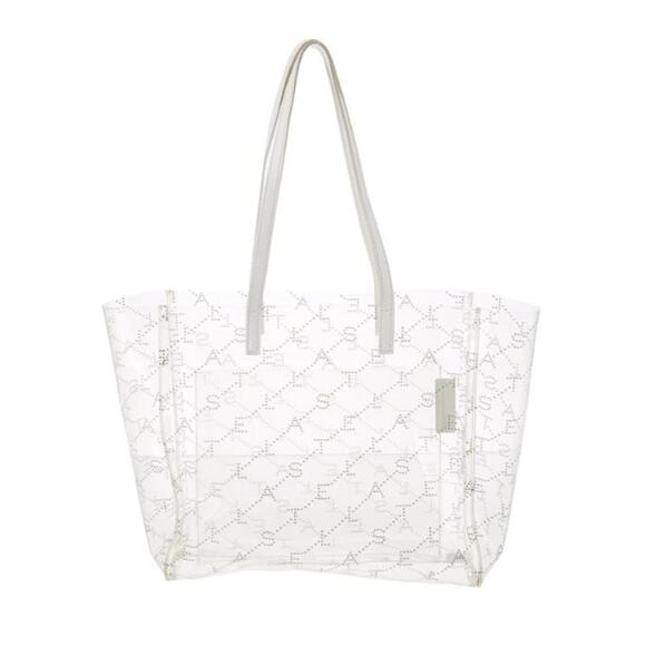 Stella McCartney Clear PVC Signature Studded Shoulder Tote Bag (SMXX191) - Picture 3 of 6